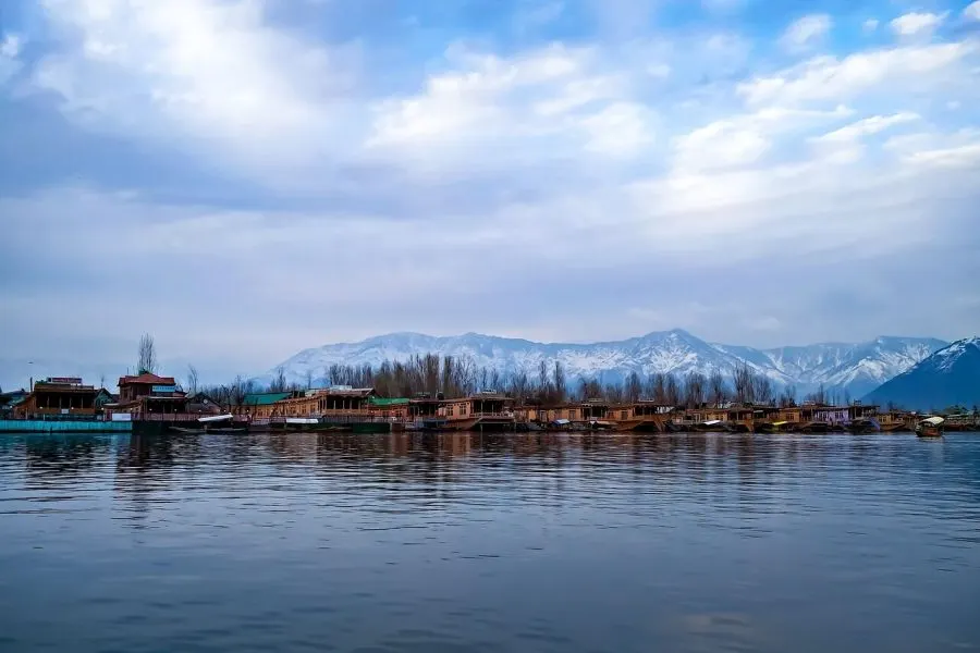Dal Lake and houseboats in Srinagar Kashmir