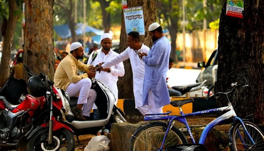 Scooter parked on an Indian street, representative of local scooty rental